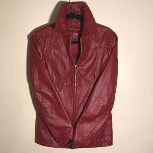Burgundy Leather Jacket WM